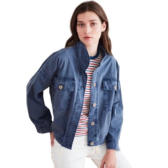 Velvet by Graham & Spencer Nicola Cotton Canvas Majestic Chore Jacket Size Small